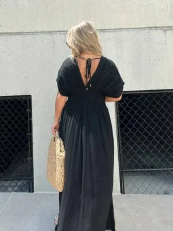 Nicola - Maxi Vestido Casual con Escote en V