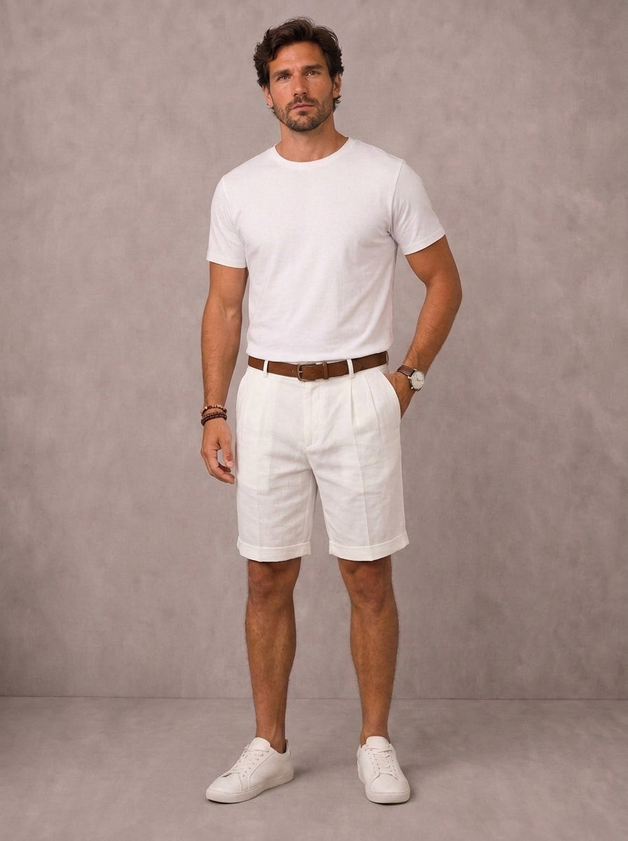 Marco | Bermudas de Verano con Pliegues