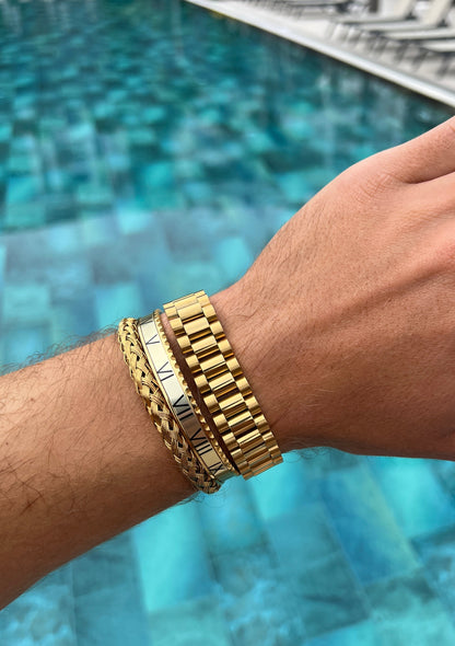 President bracelet X Titan bangle X Roman Speed bracelet gold