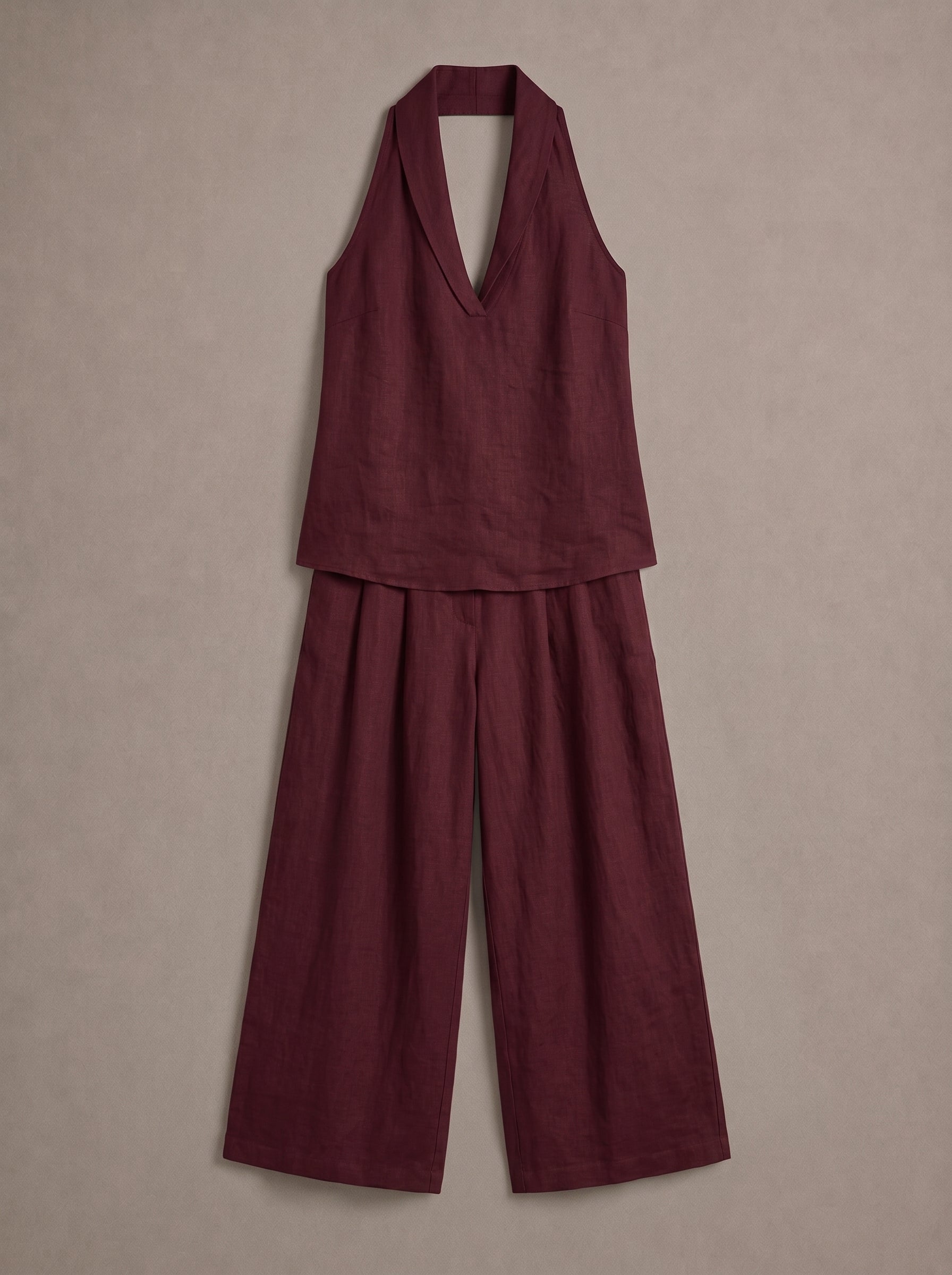 Ainhoa | Conjunto de dos piezas con textura de lino