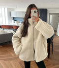 Silvana | Chaqueta Teddy Oversize Cuello Alto