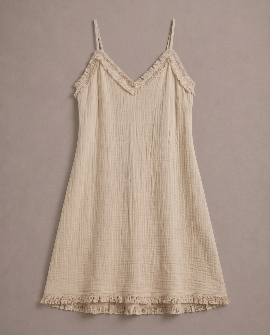 Vestido corto estilo boho