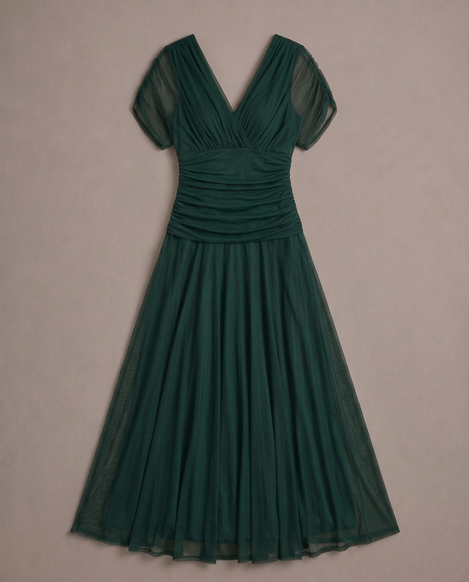 LOUISE™ | VESTIDO MAXI ELEGANTE ESCOTE V