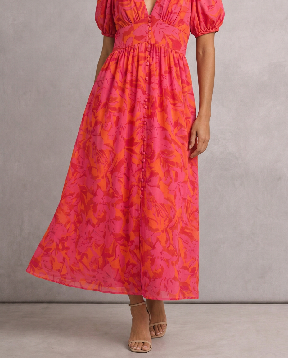 ALEGRÍA™ | VESTIDO MAXI PRIMAVERA FLUIDO