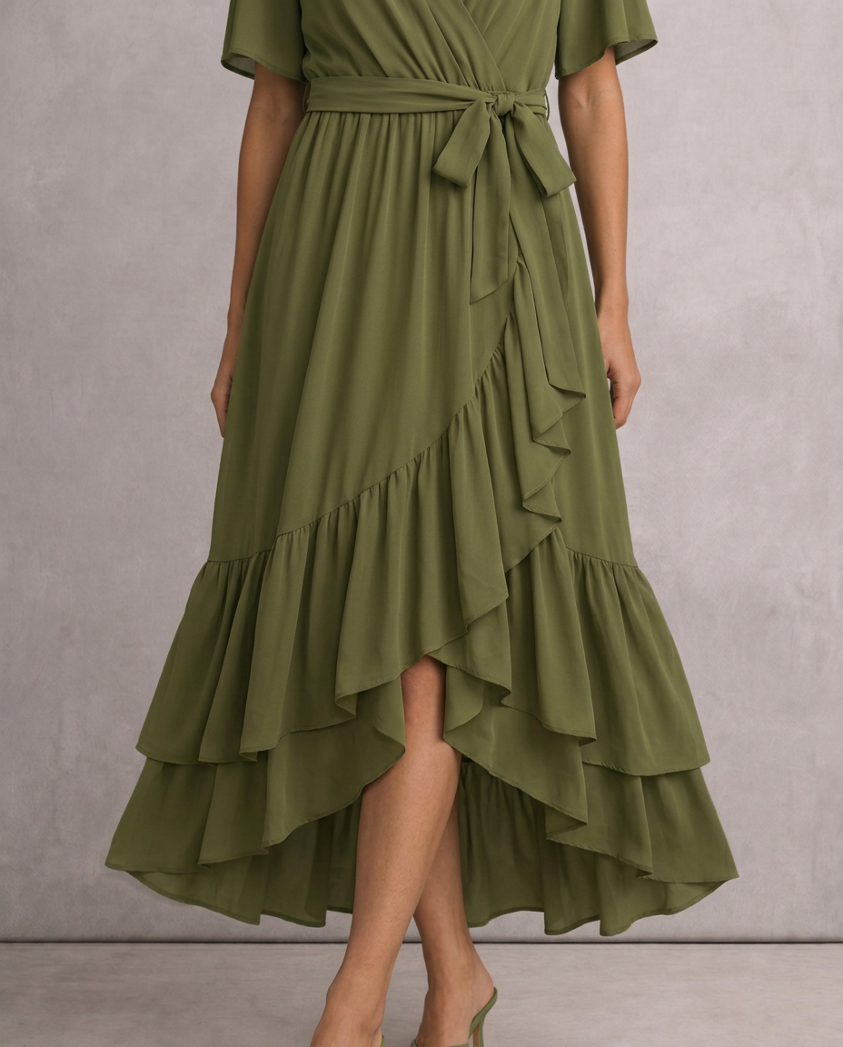 LUCINDA™ | VESTIDO MIDI CRUZADO