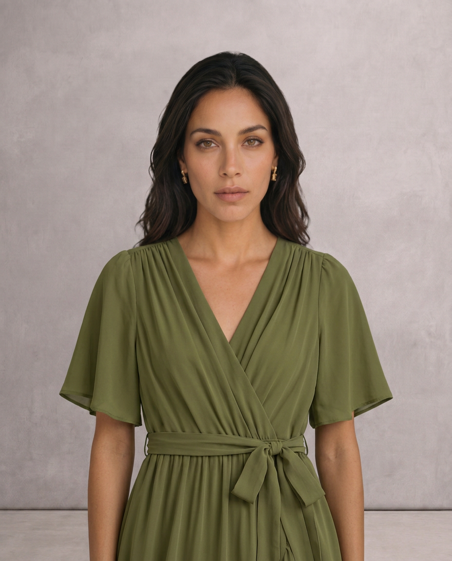 LUCINDA™ | VESTIDO MIDI CRUZADO