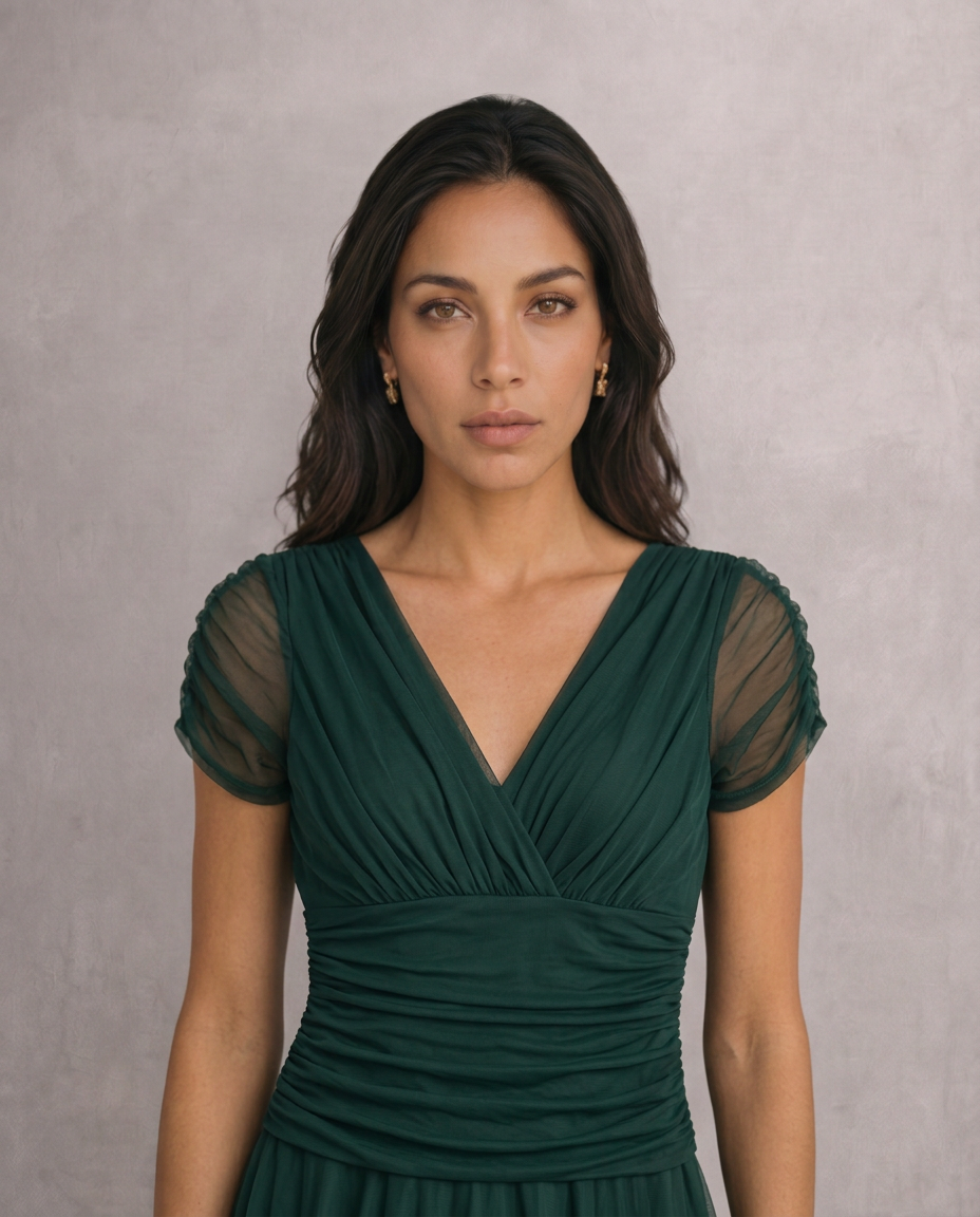 LOUISE™ | VESTIDO MAXI ELEGANTE ESCOTE V