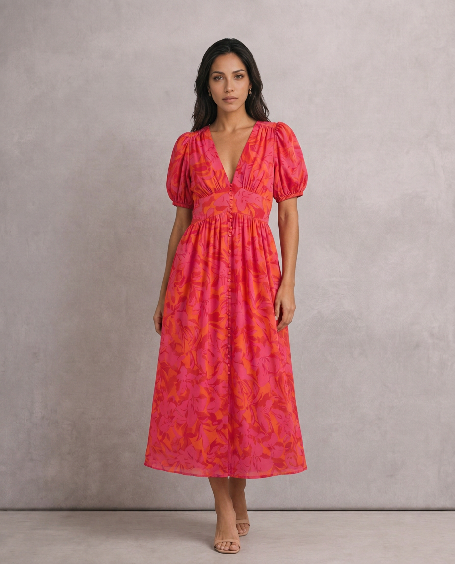 ALEGRÍA™ | VESTIDO MAXI PRIMAVERA FLUIDO