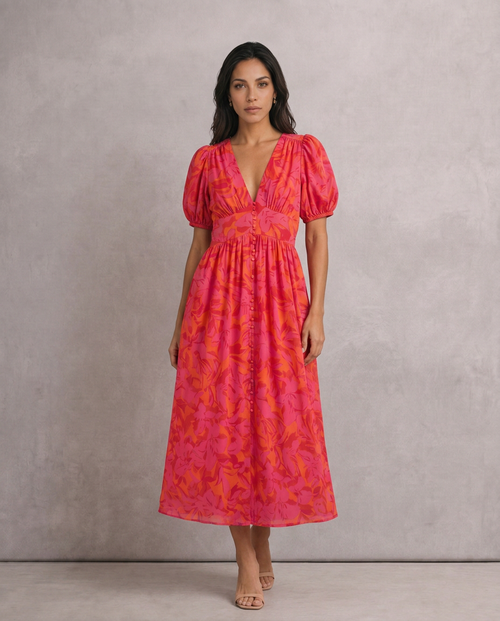 ALEGRÍA™ | VESTIDO MAXI PRIMAVERA FLUIDO