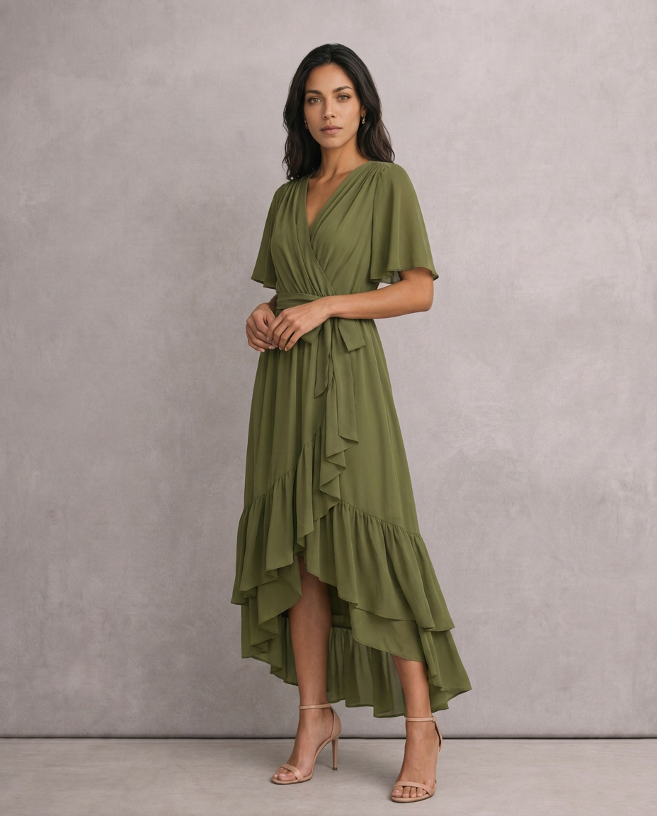 LUCINDA™ | VESTIDO MIDI CRUZADO