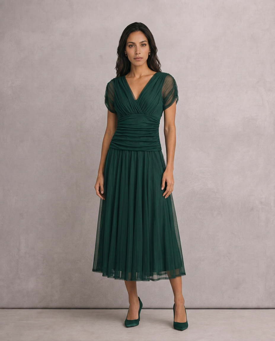 LOUISE™ | VESTIDO MAXI ELEGANTE ESCOTE V