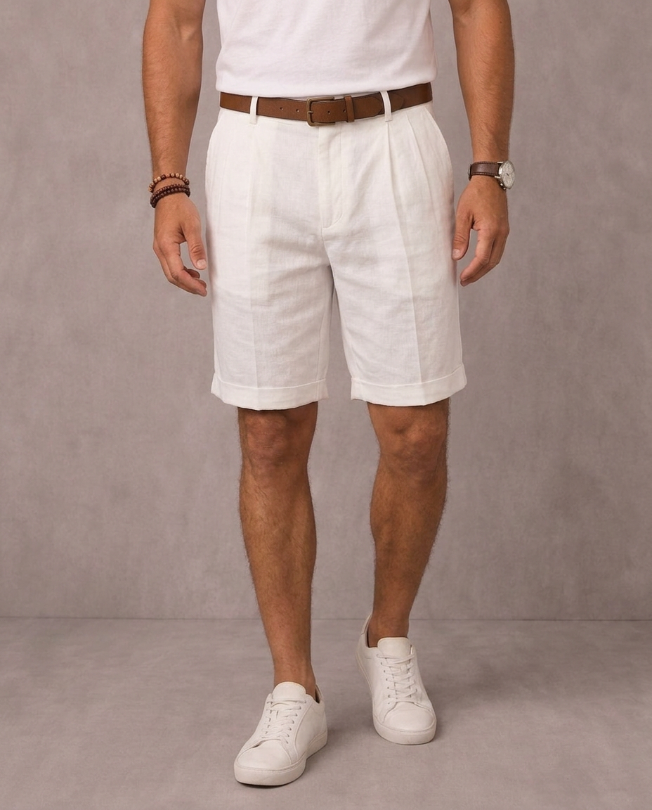 Marco | Bermudas de Verano con Pliegues